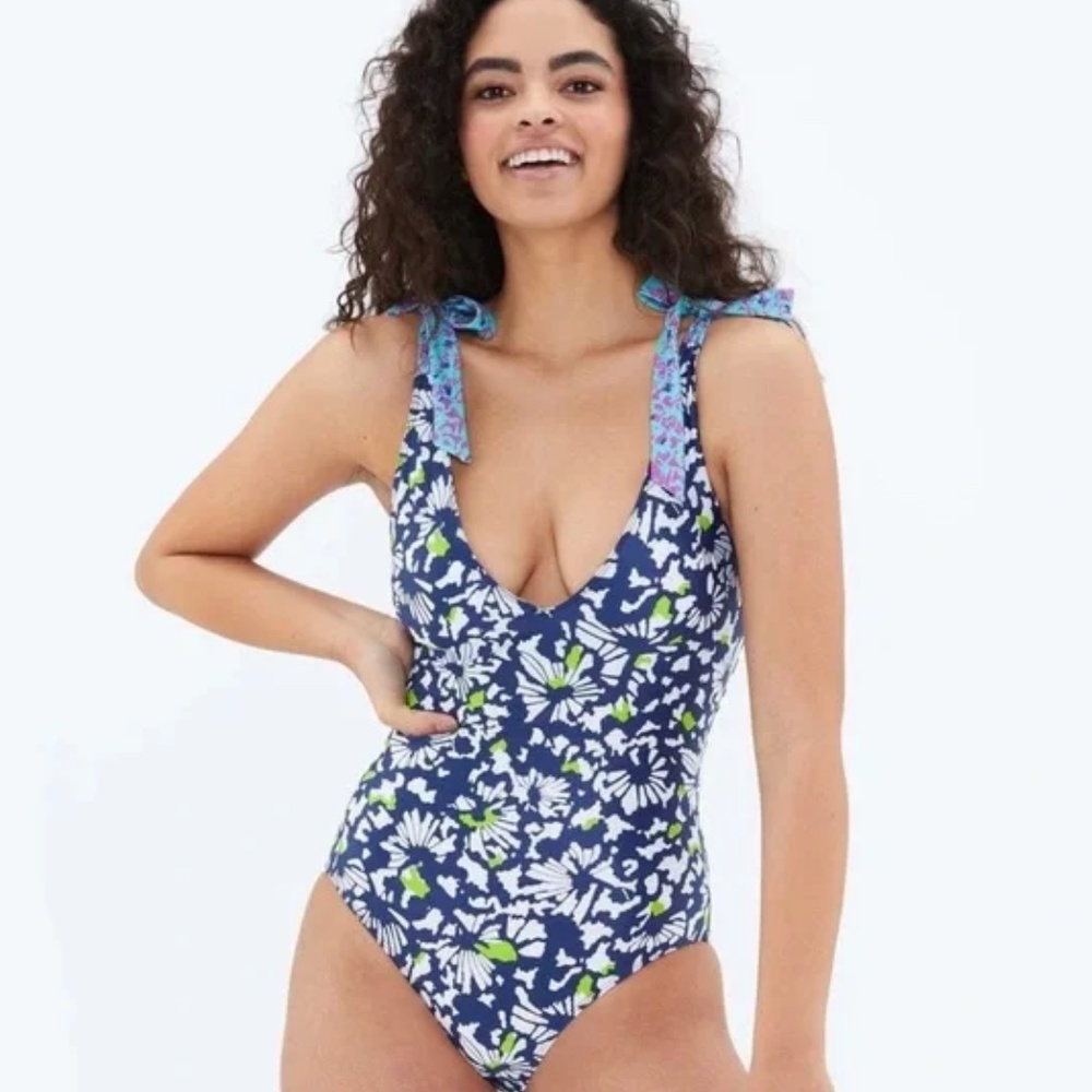 Tanya Taylor x Summersalt Tie Backflip One Piece Bathing Suit - Rare Size 16